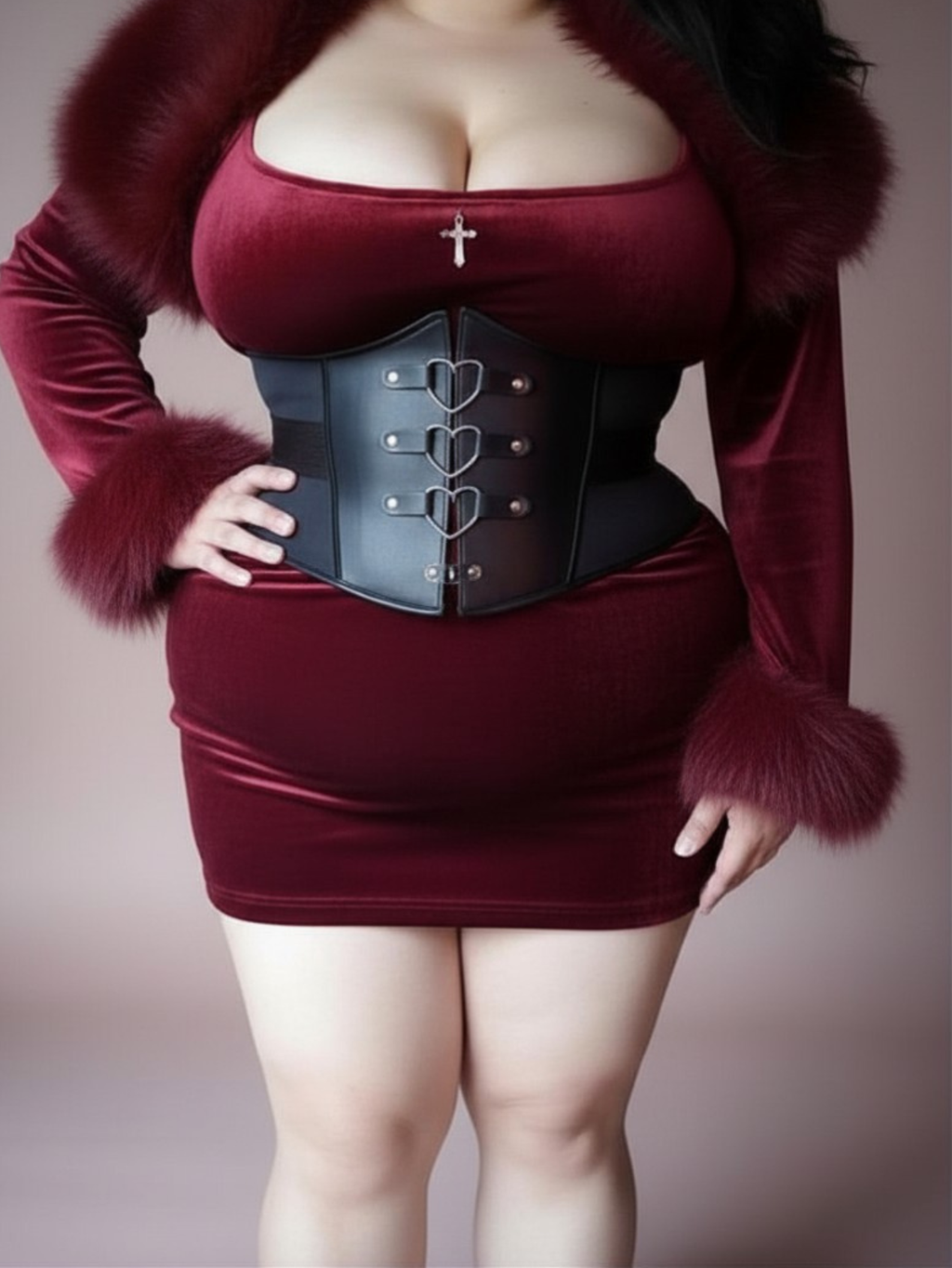 Heart Ring Corset Harness Belt