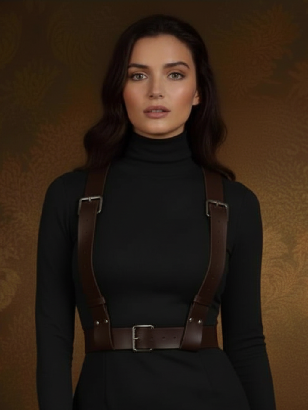 Vegan Leather Suspenders