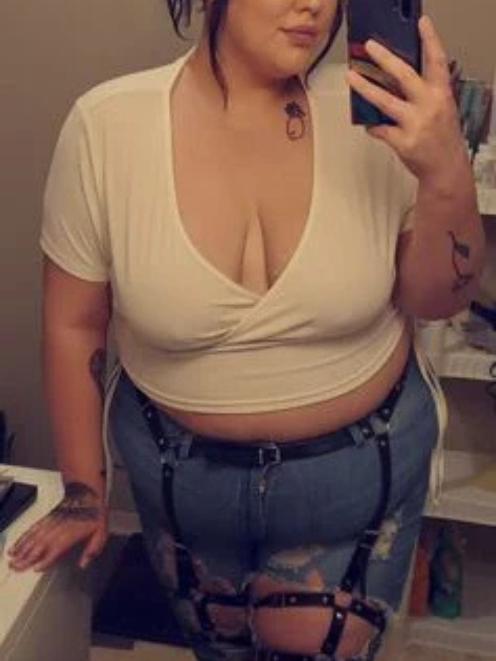 Vegan Leather Leg Harness