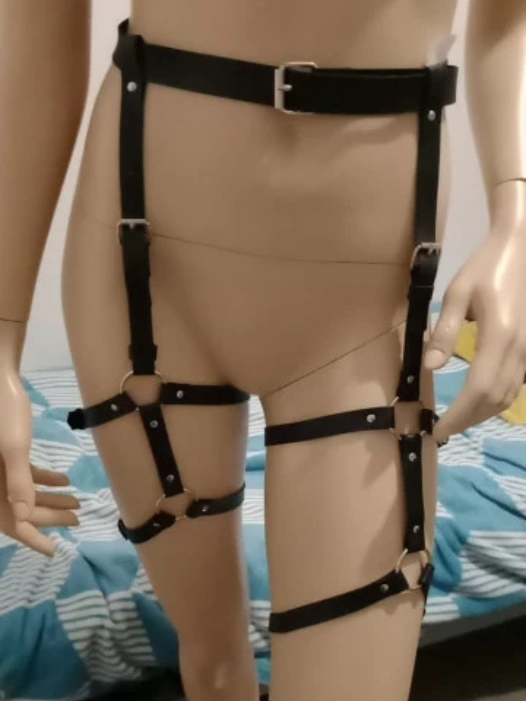 Vegan Leather Leg Harness