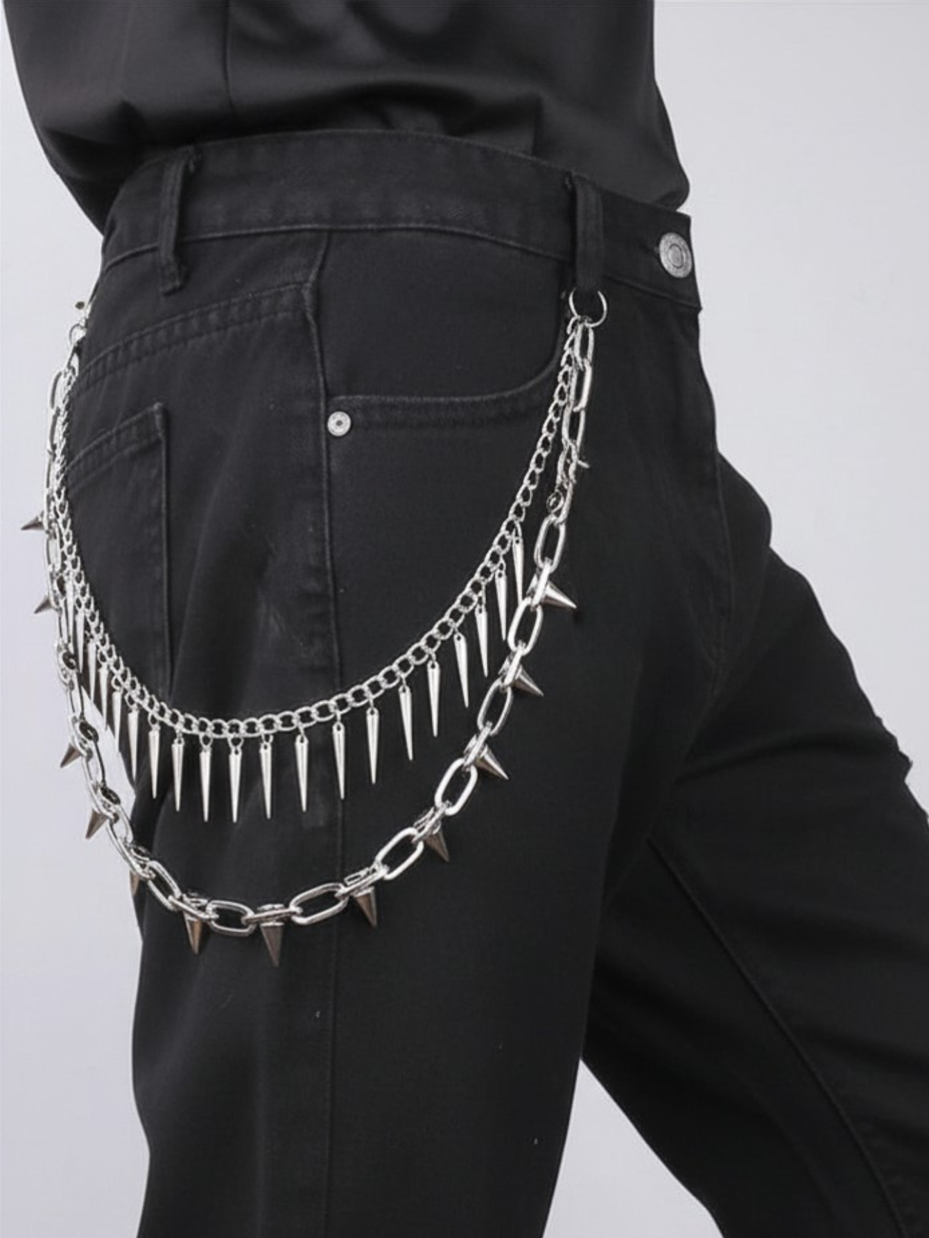 Spiked Goth Wallet Chain