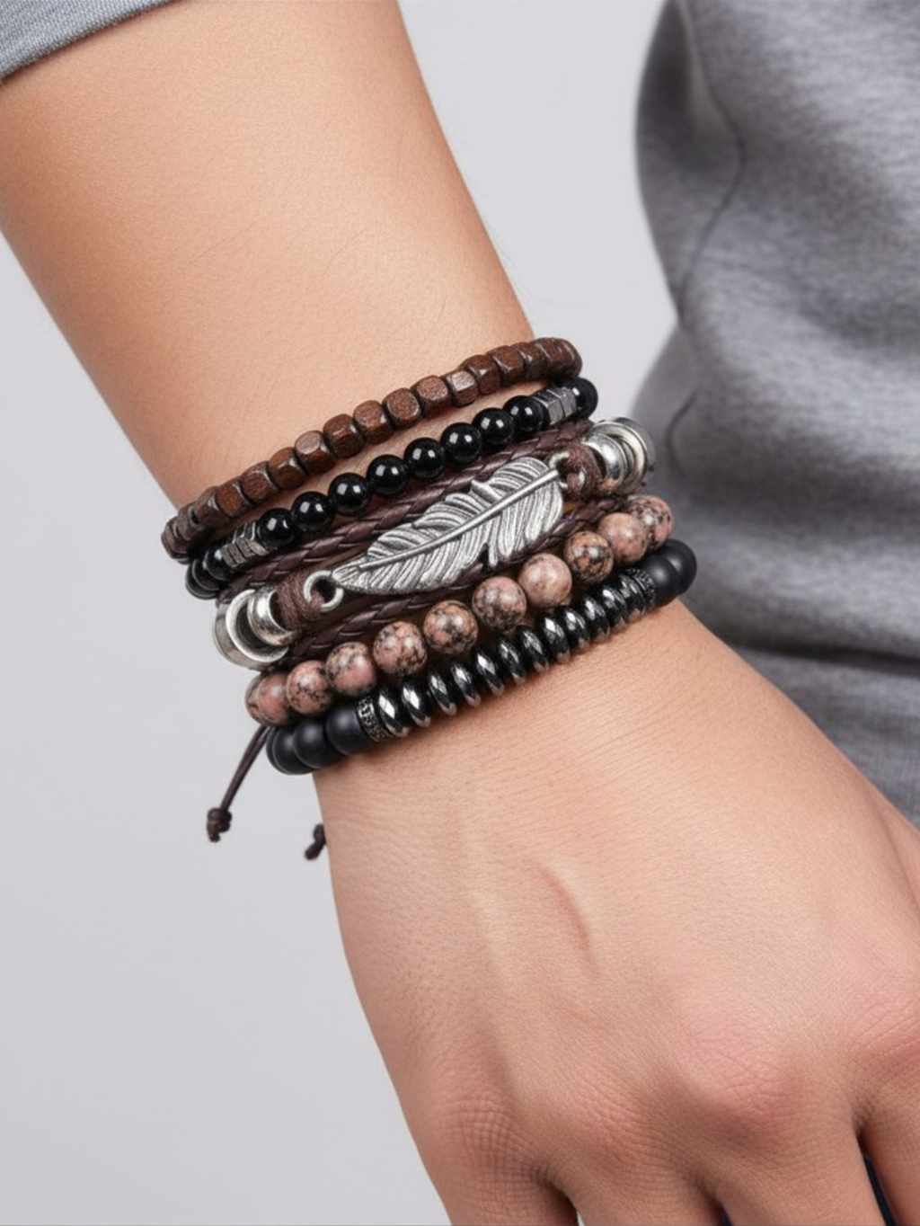 Boho Bead Bracelet Set