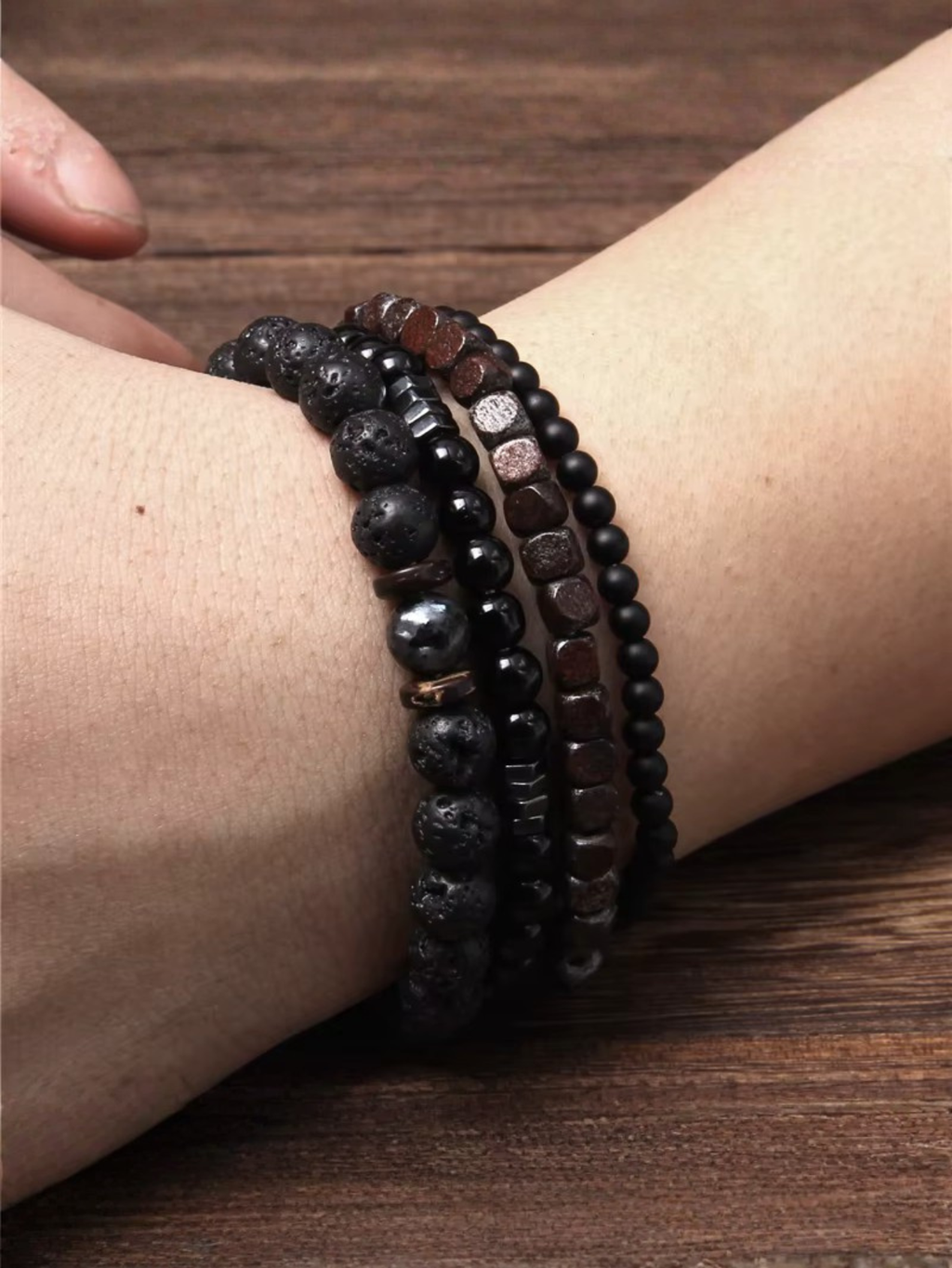 Minimalist Bead Bracelet Set