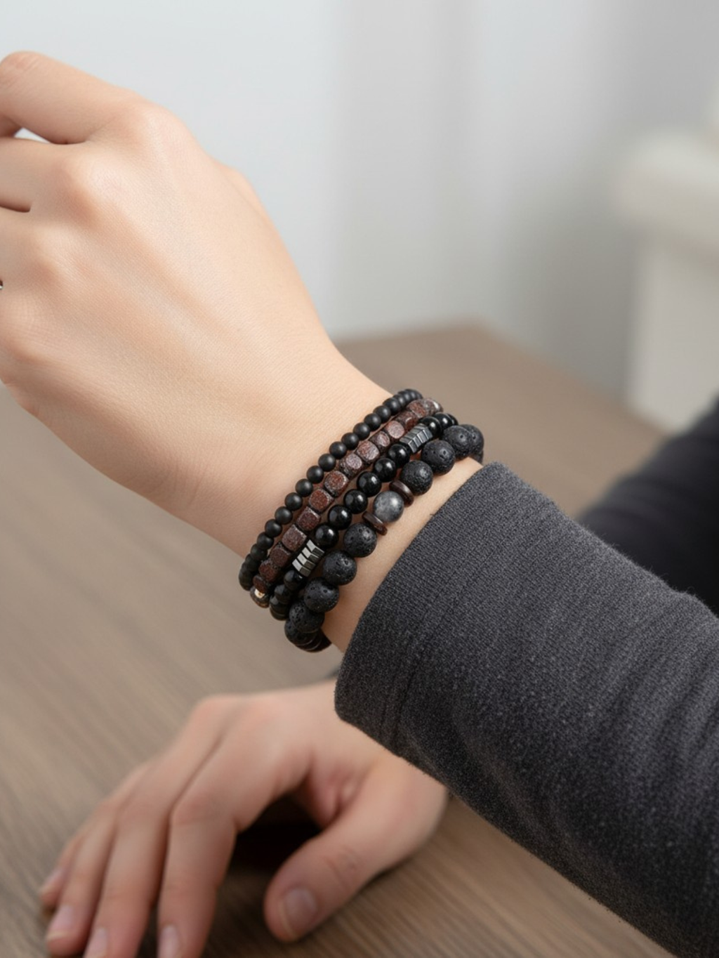 Minimalist Bead Bracelet Set