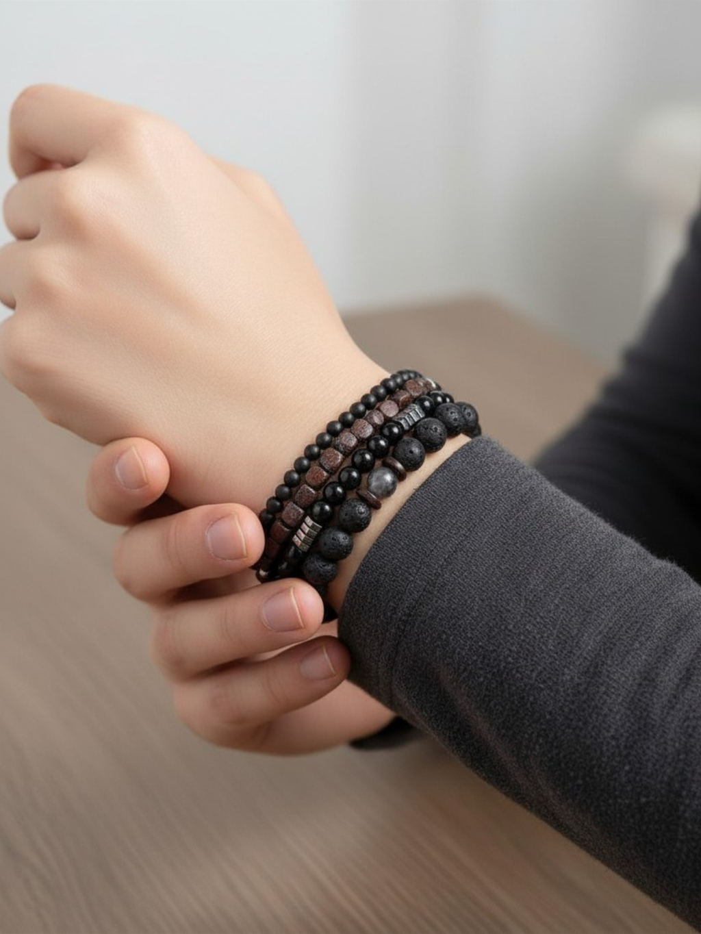 Minimalist Bead Bracelet Set
