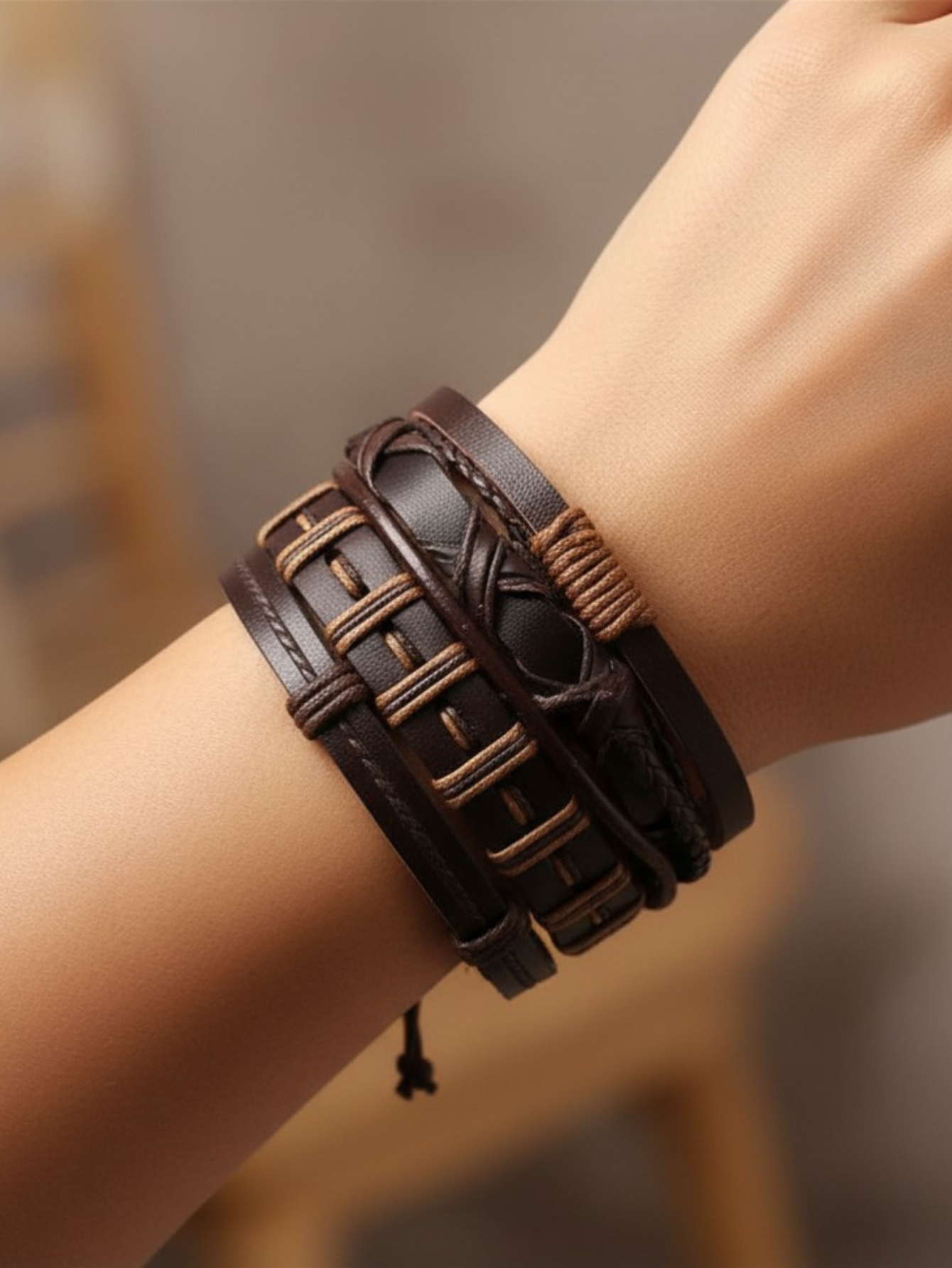 Brown Bracelet 6pc Set