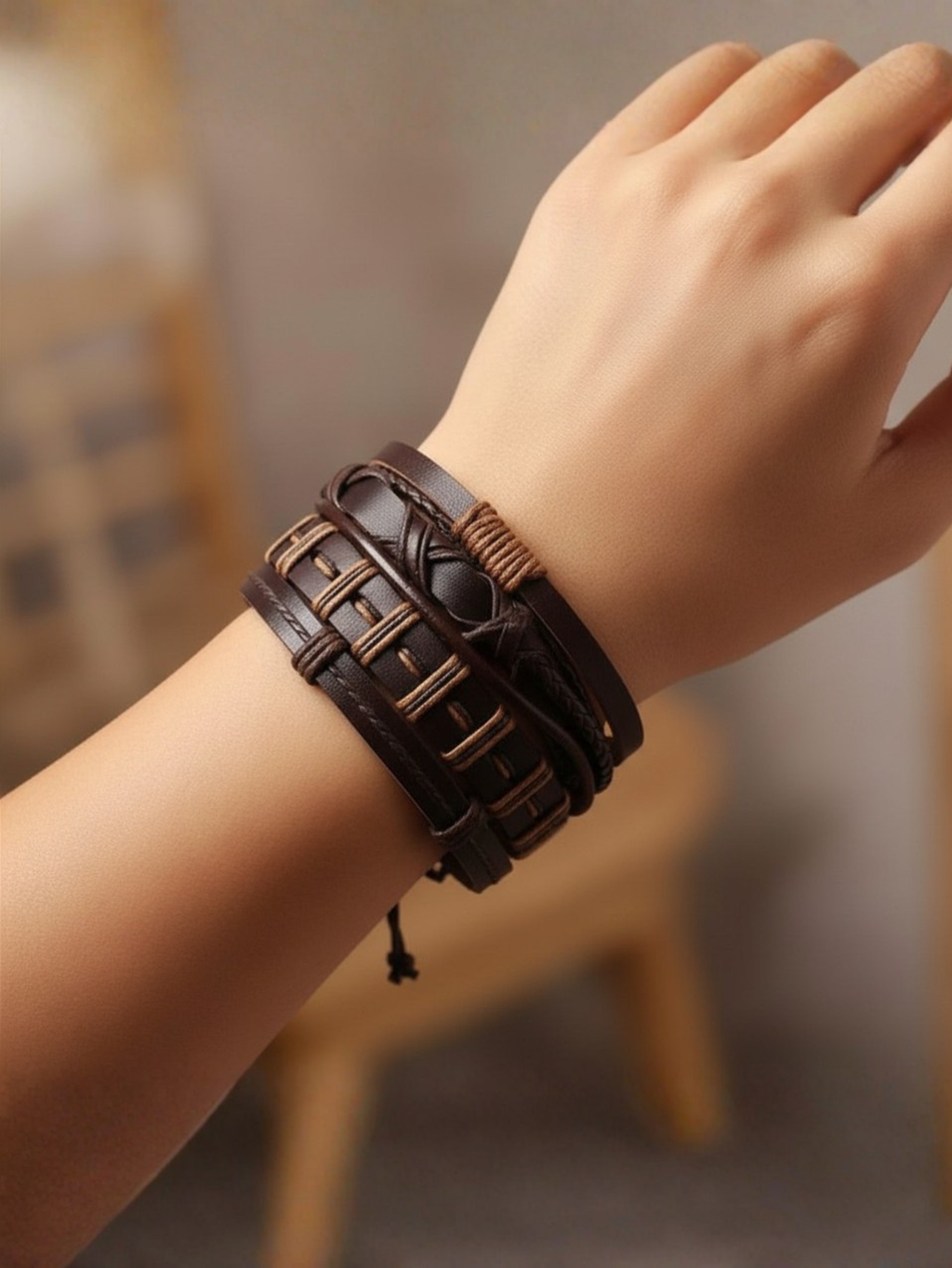 Brown Bracelet 6pc Set