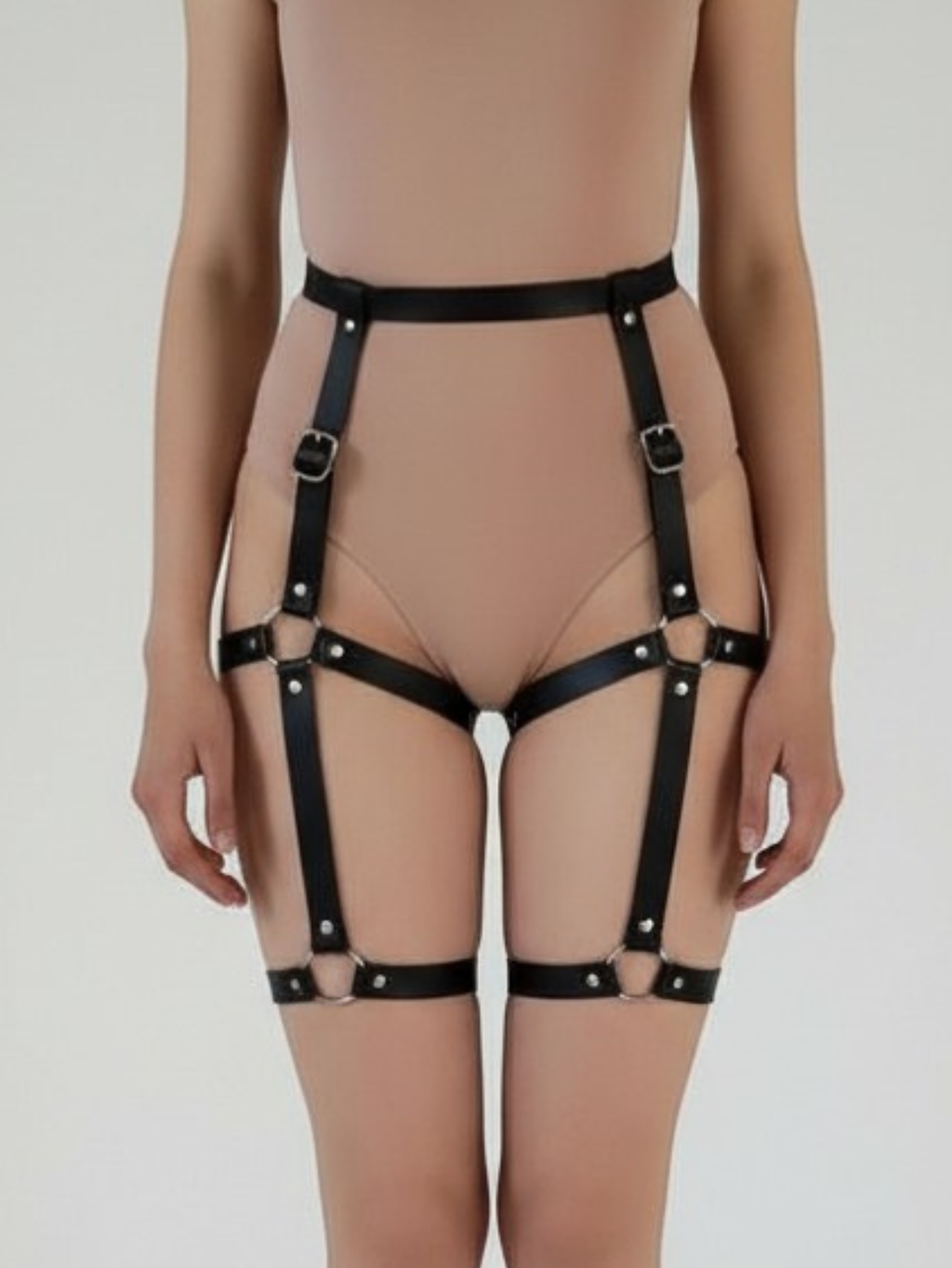 Vegan Leather Leg Harness