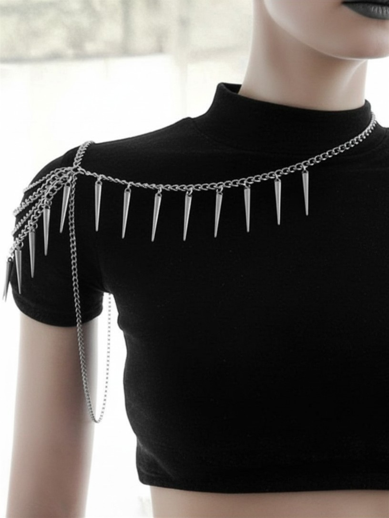 Spiked Shoulder Necklace