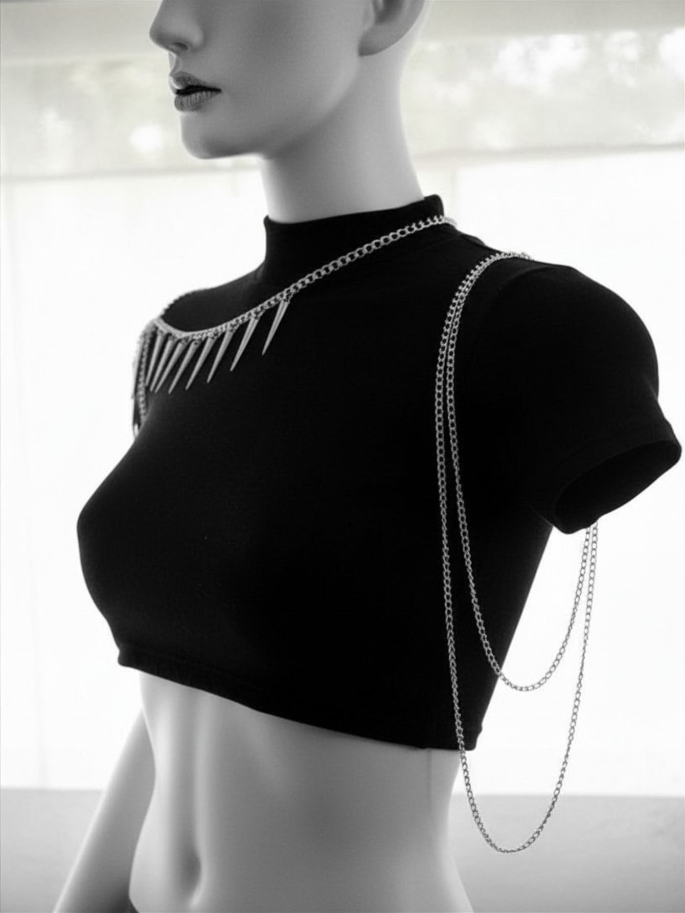 Spiked Shoulder Necklace