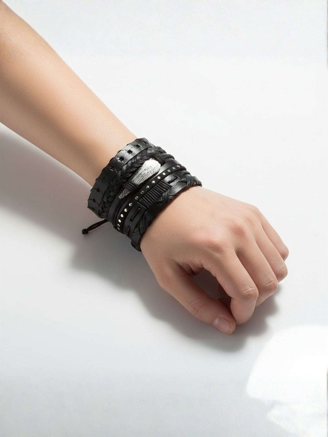 Black Rock Star Bracelet Set