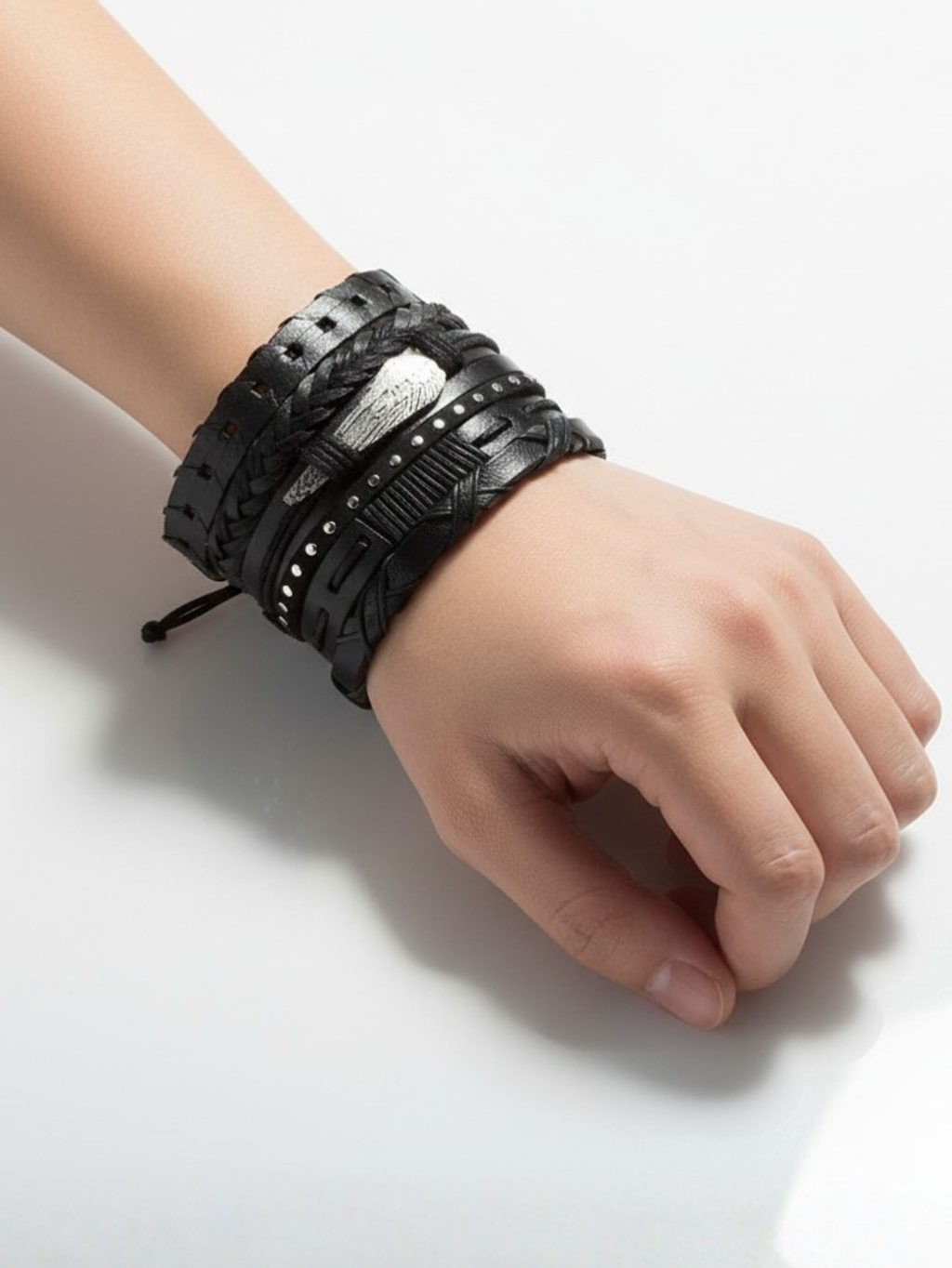 Black Rock Star Bracelet Set