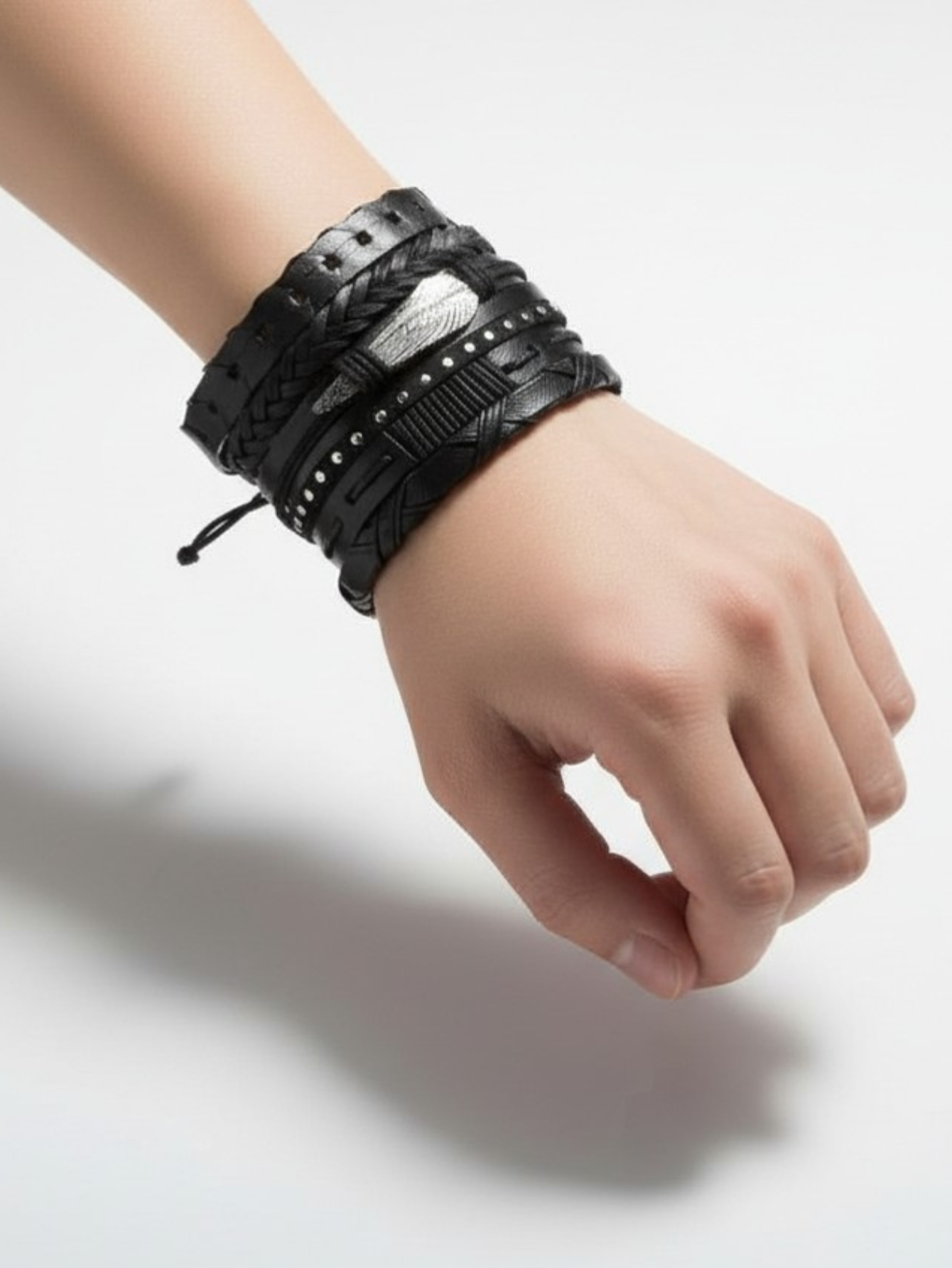 Black Rock Star Bracelet Set