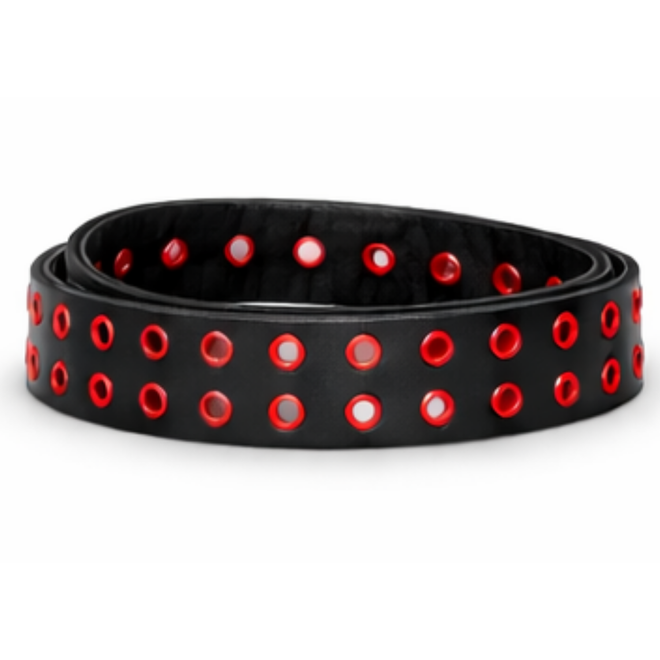 Red & Black Grommet Belt