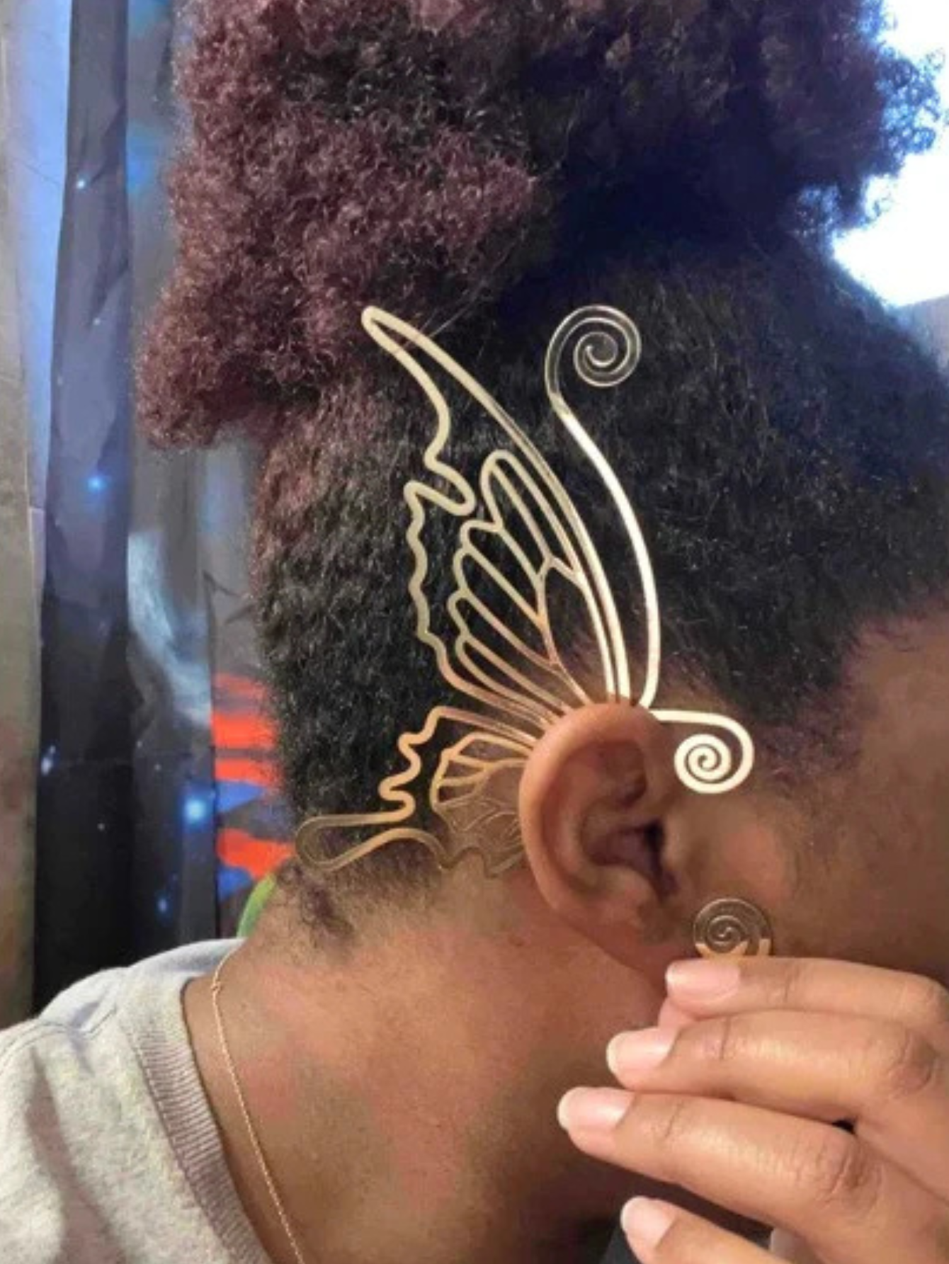 Gold Dragon Ear Cuff