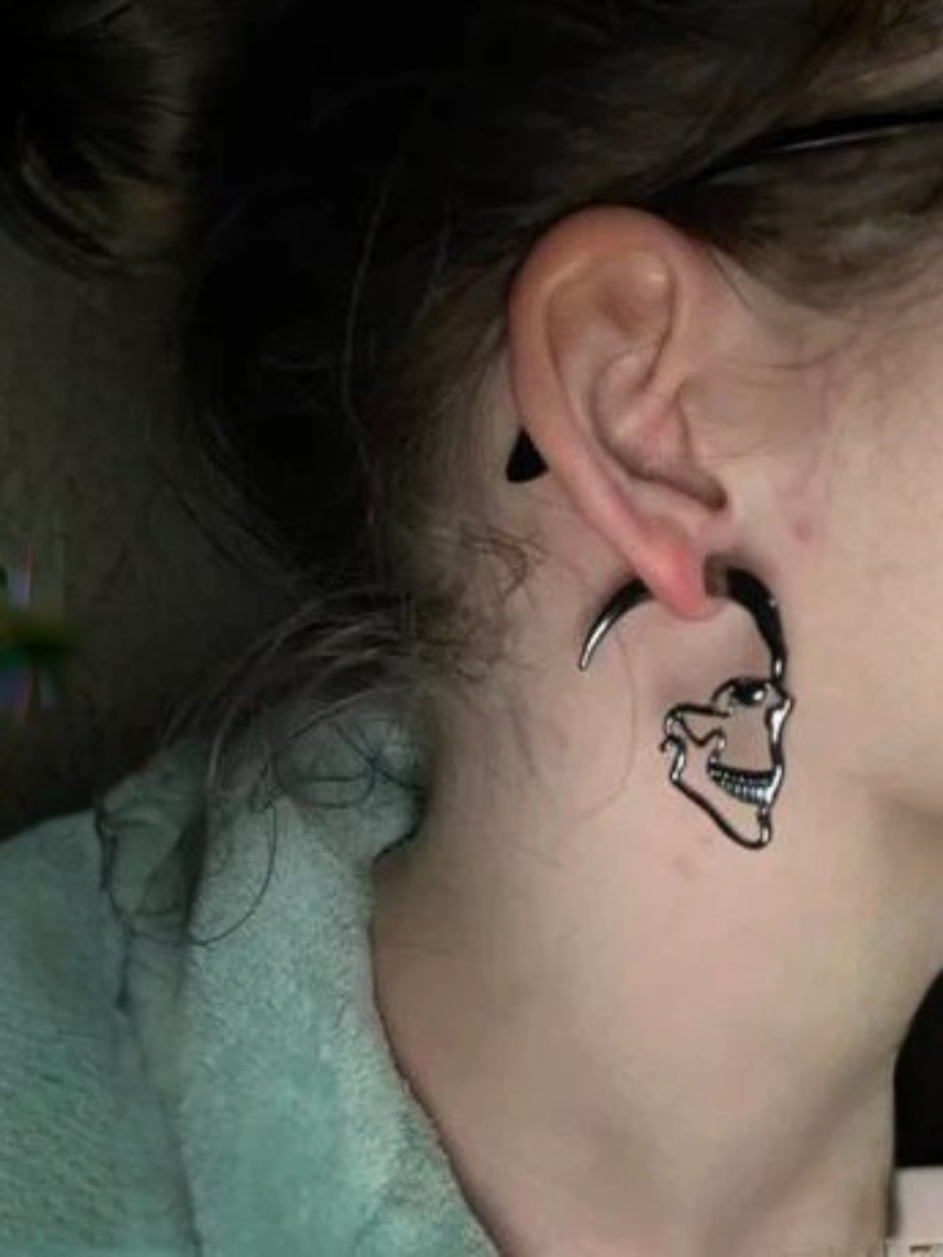 Skeleton Goth 3D Earrings