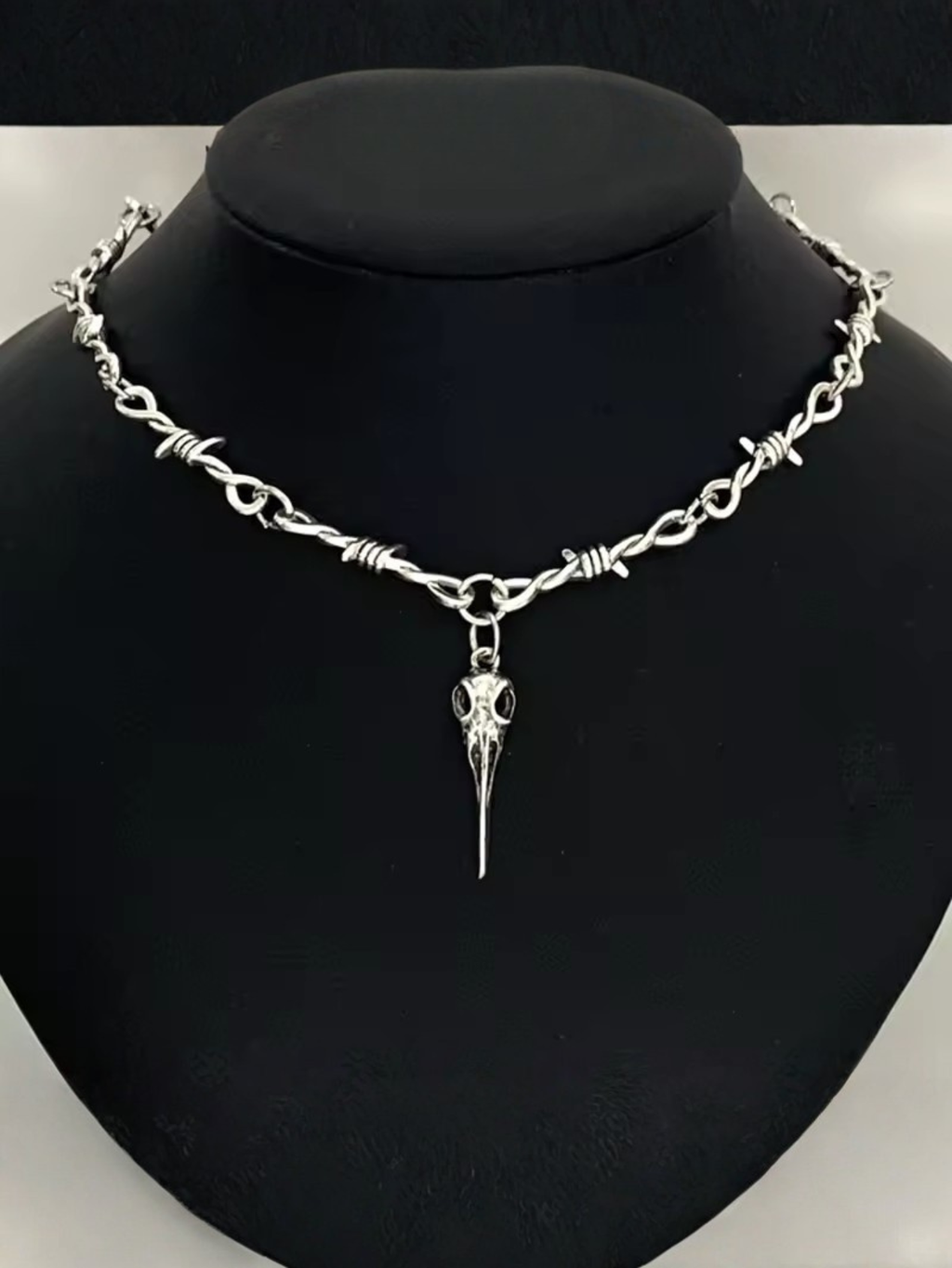 Barbed Wire Plague Doctor Chain Necklace