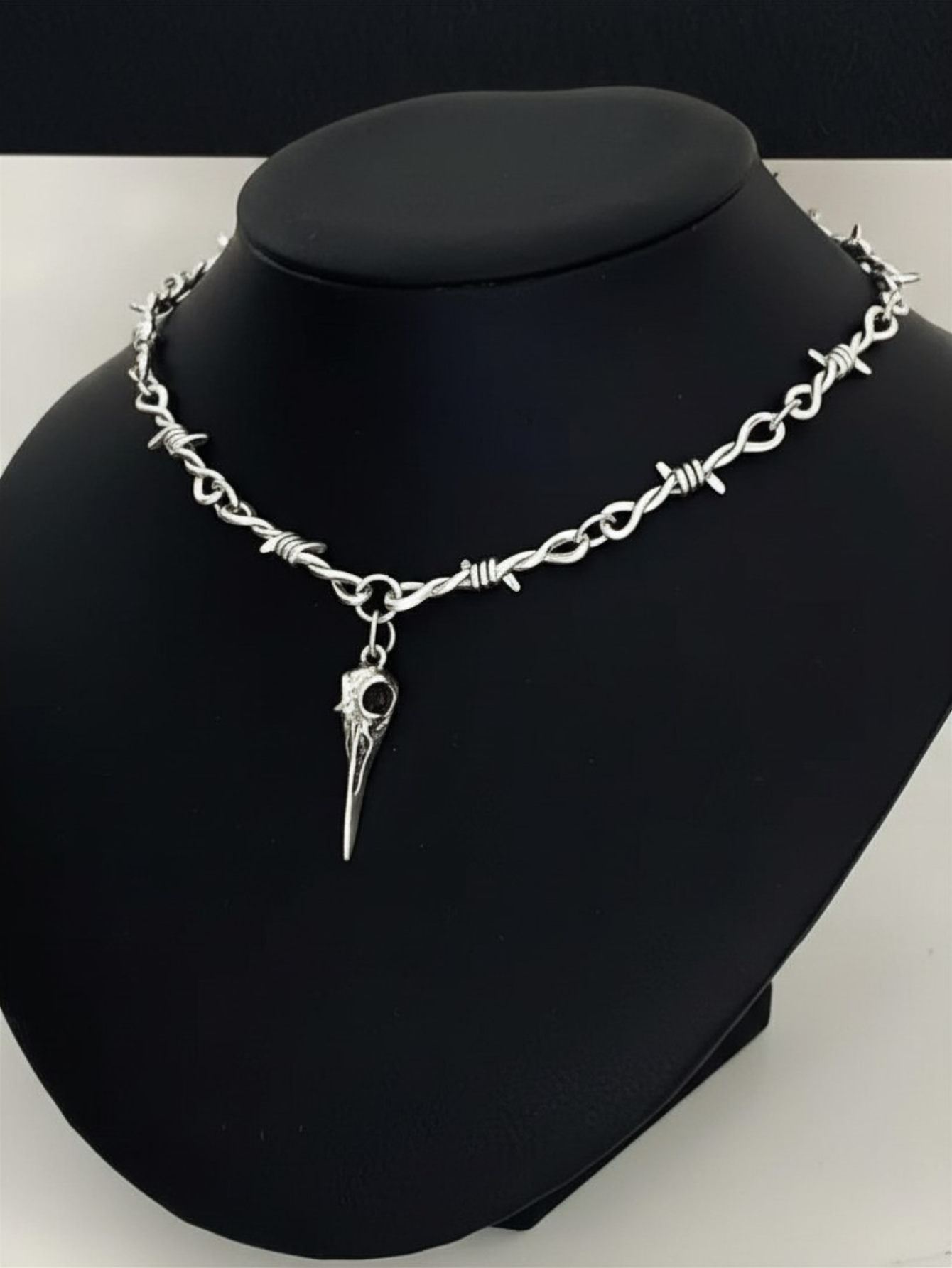 Barbed Wire Plague Doctor Chain Necklace