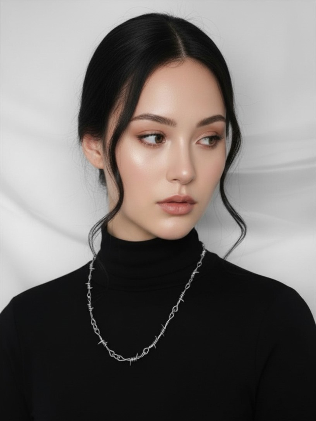 Barbed Wire Chain Necklace