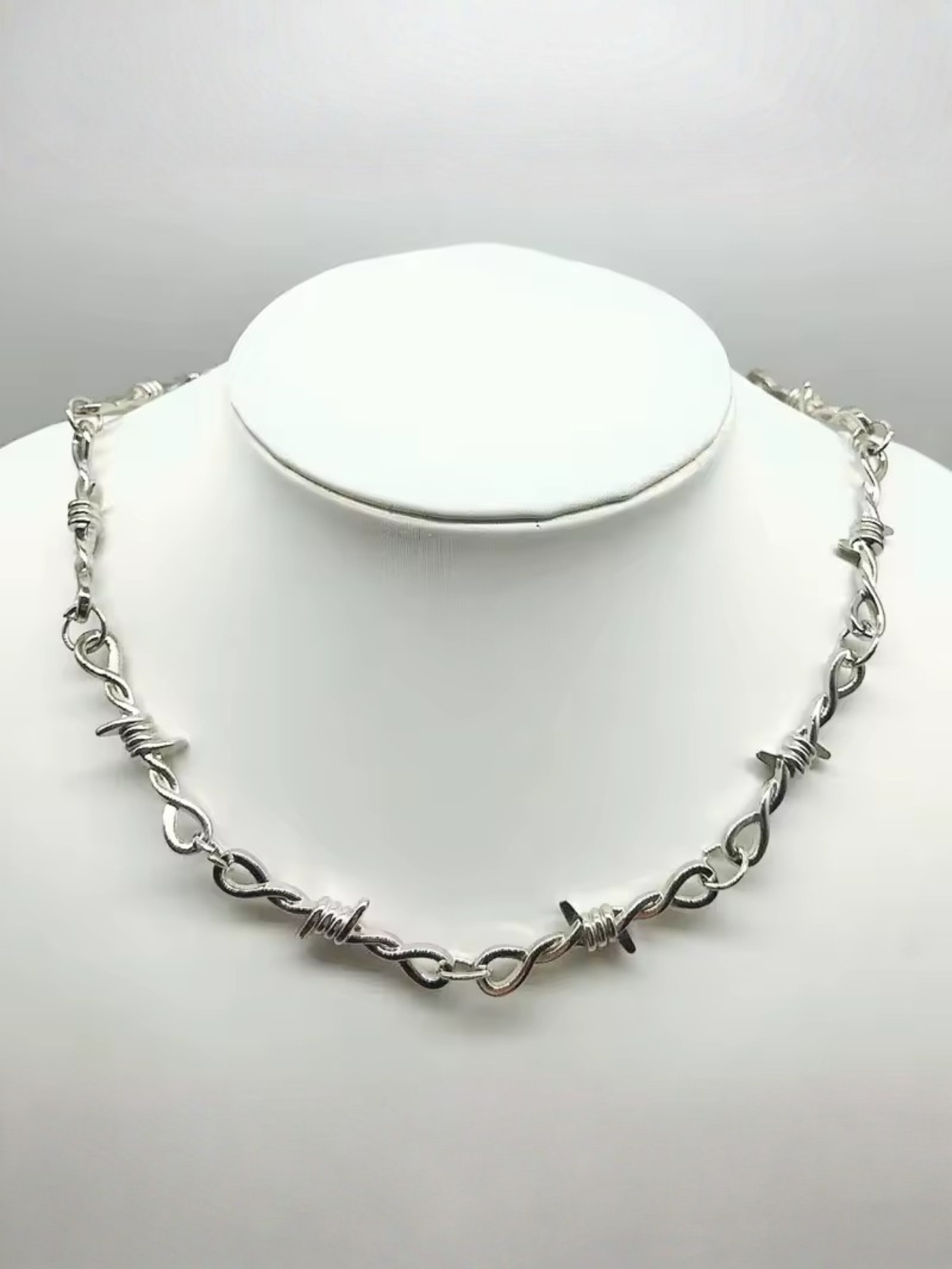 Barbed Wire Chain Necklace