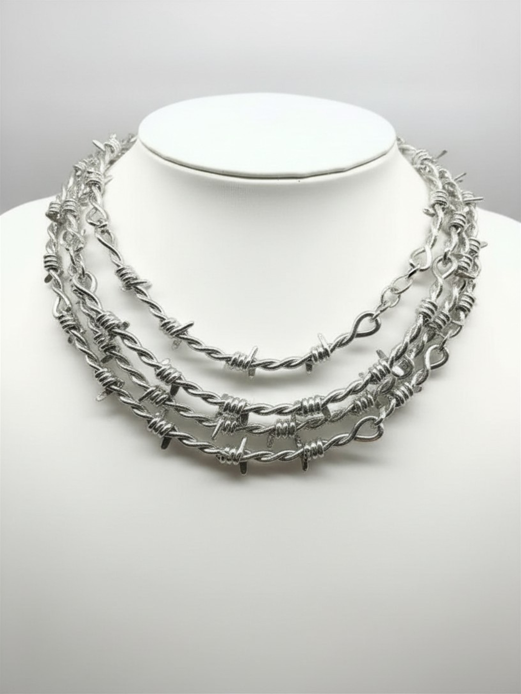 Barbed Wire Chain Necklace