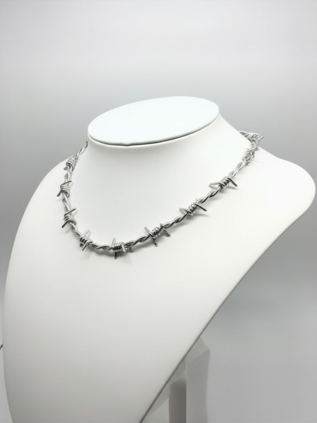 Barbed Wire Chain Necklace
