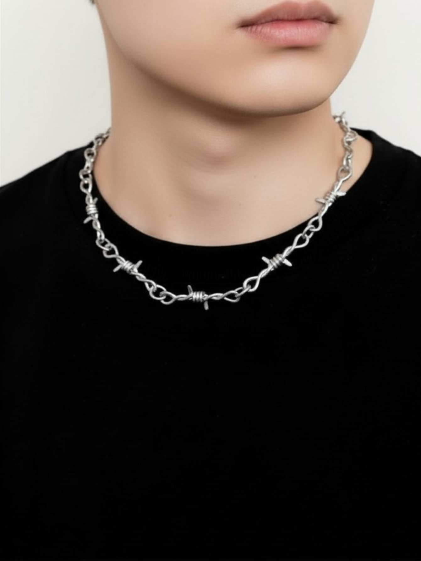 Barbed Wire Chain Necklace