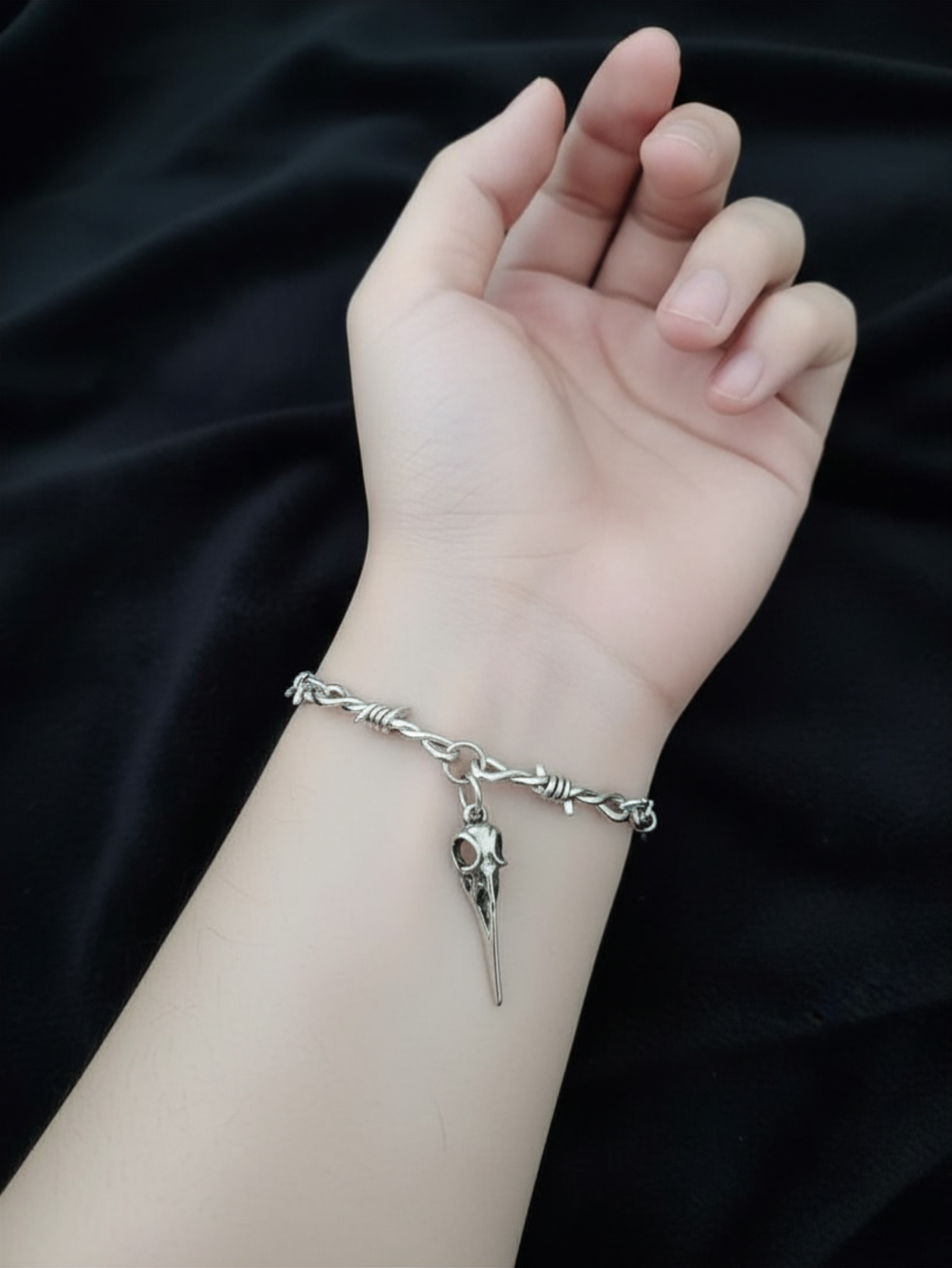 Barbed Wire Plague Doctor Chain Necklace