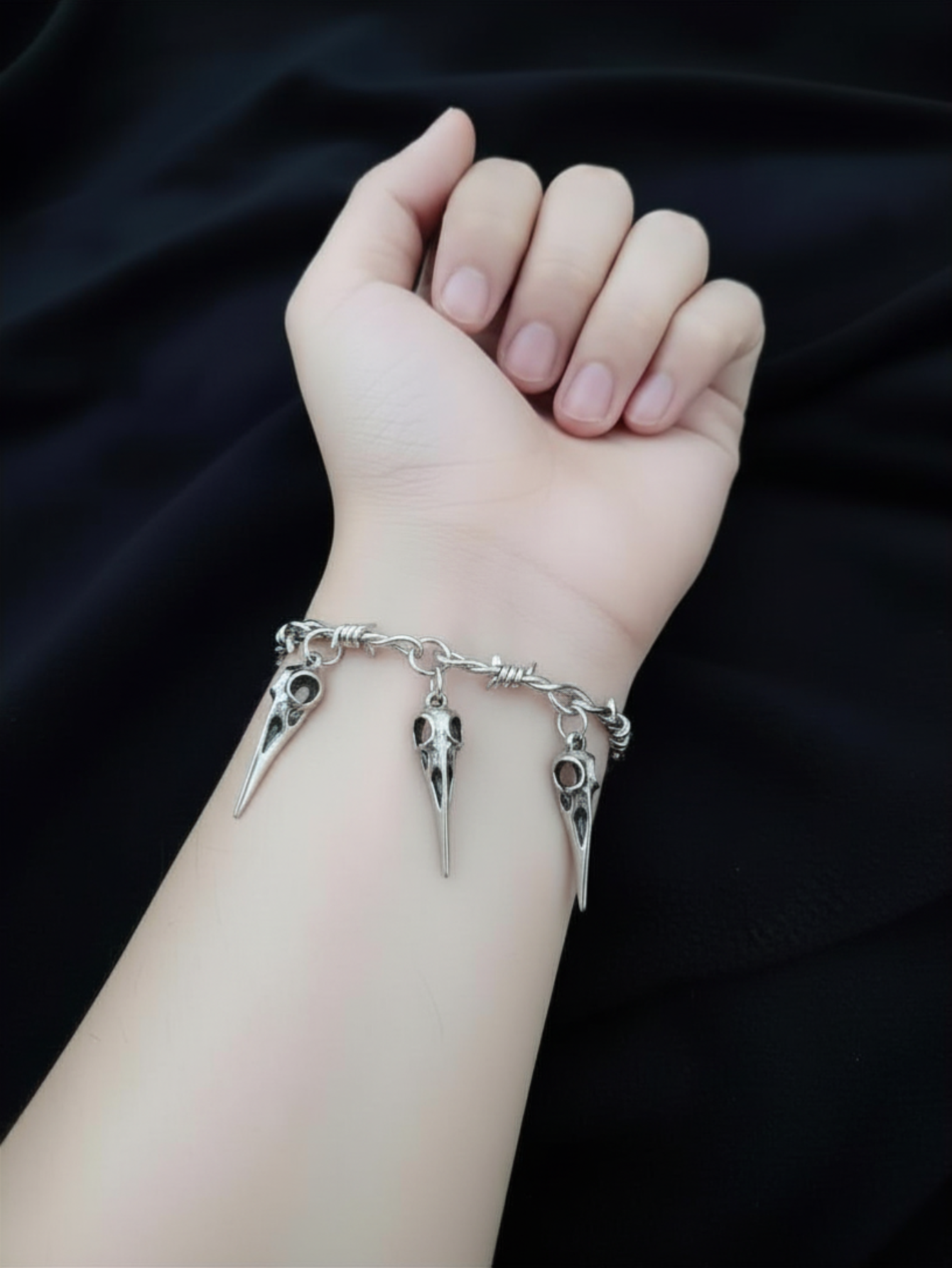 Barbed Wire Plague Doctor Chain Necklace