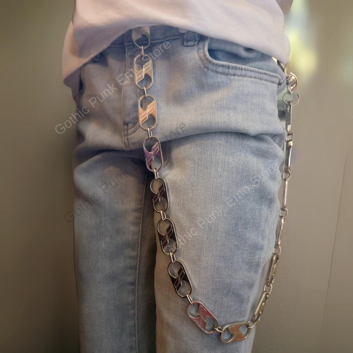 Stainless Steel Bottle Cap Wallet Chain