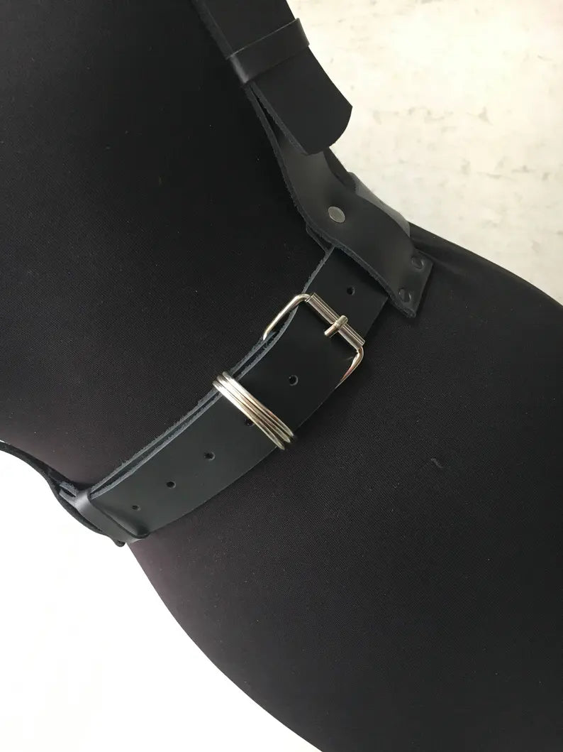 Vegan Leather Suspenders