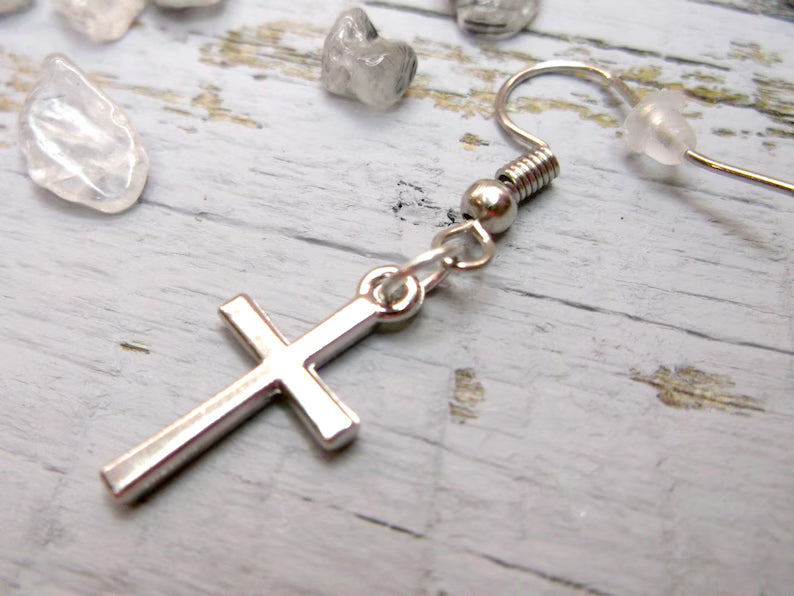 Cross Minimal Earrings