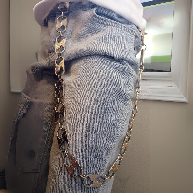 Stainless Steel Bottle Cap Wallet Chain
