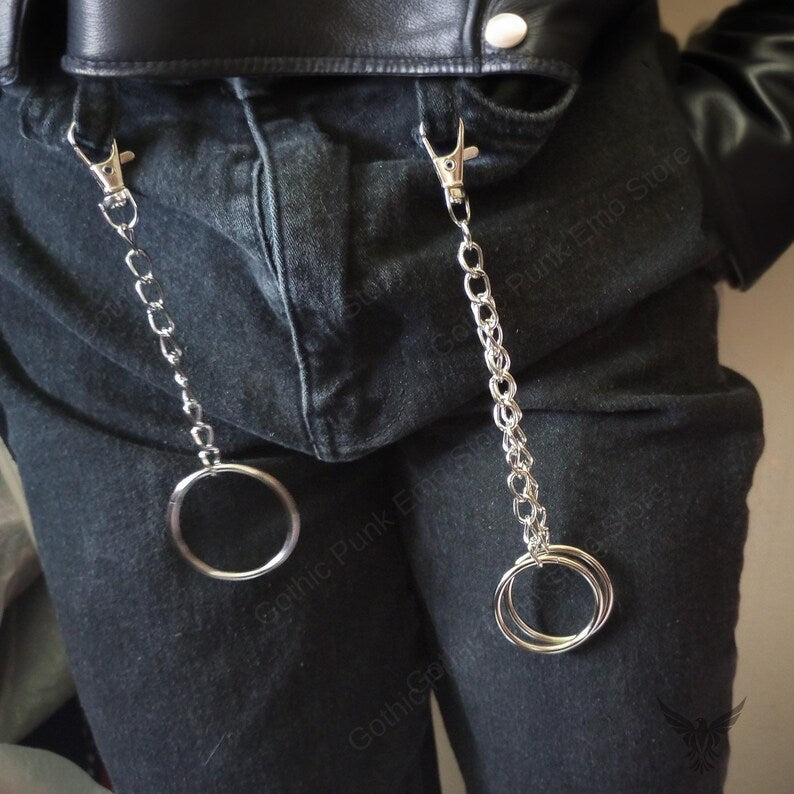 Y2K O-Ring Pants Chain