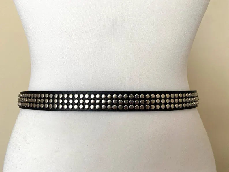 Rivet Stud Button Belt