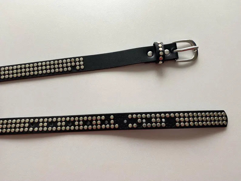Rivet Stud Button Belt
