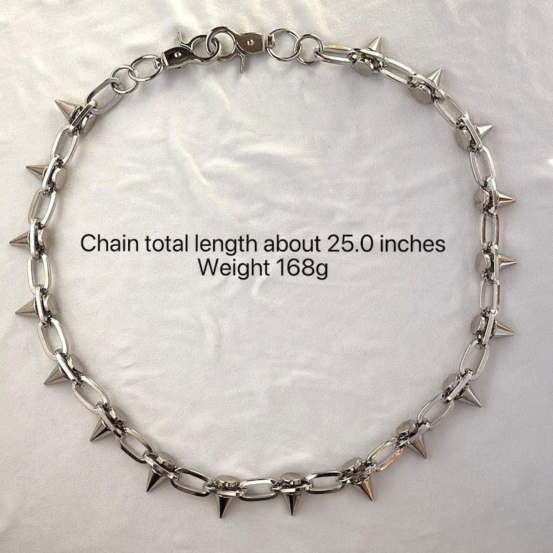 Spiked Punk Wallet Chain Emo