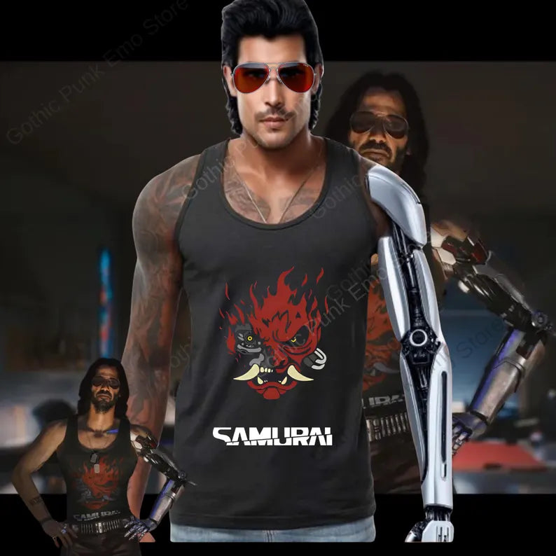 Johnny Silverhand Tank Top: Cyberpunk 2077