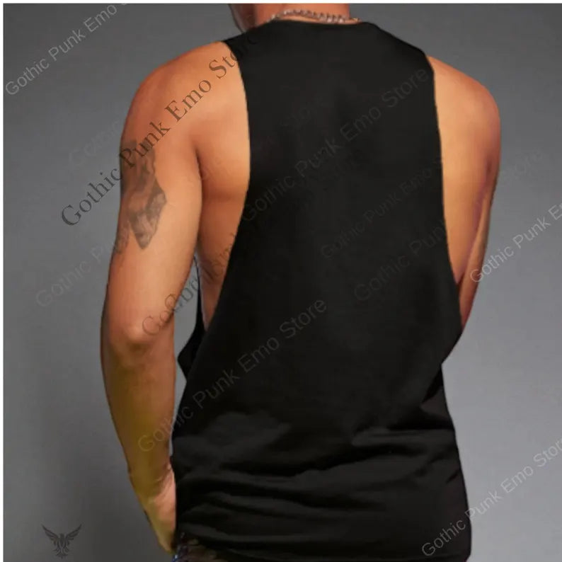 Deep Cut Muscle Tank Top Shirt