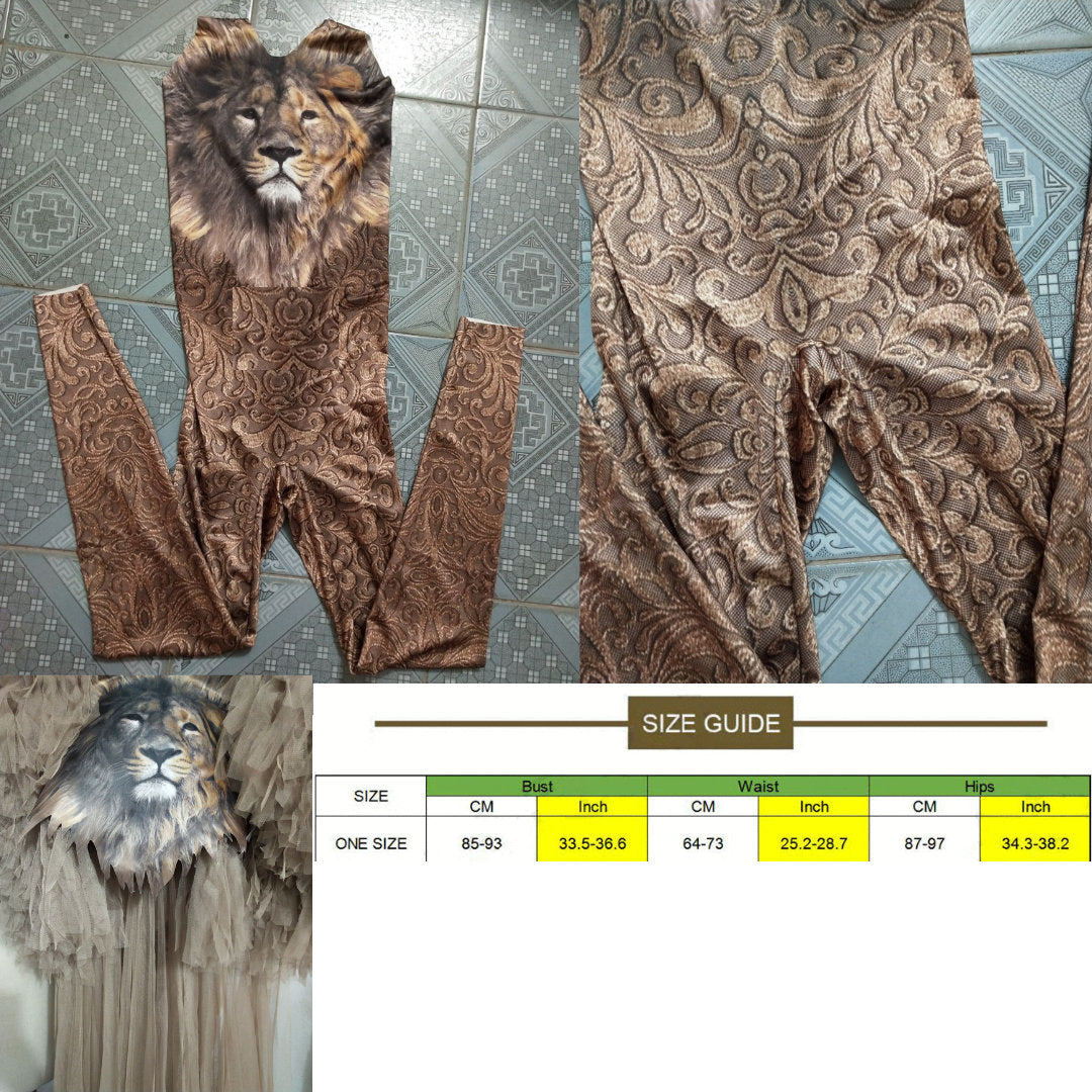 Lion Drag Queen 2pc Costume