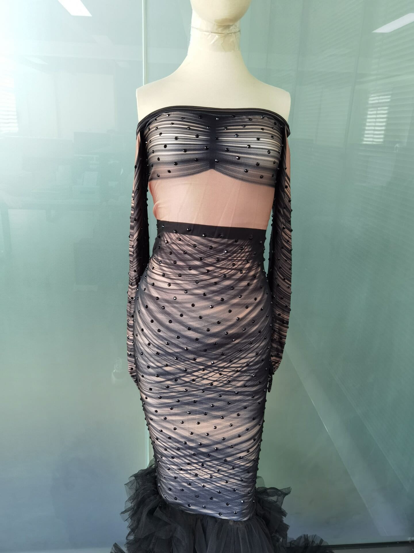 Black TikTok Glove Dress