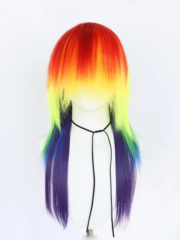 Rainbow Drag Queen Cosplay Wig