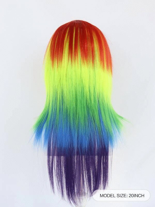 Rainbow Drag Queen Cosplay Wig