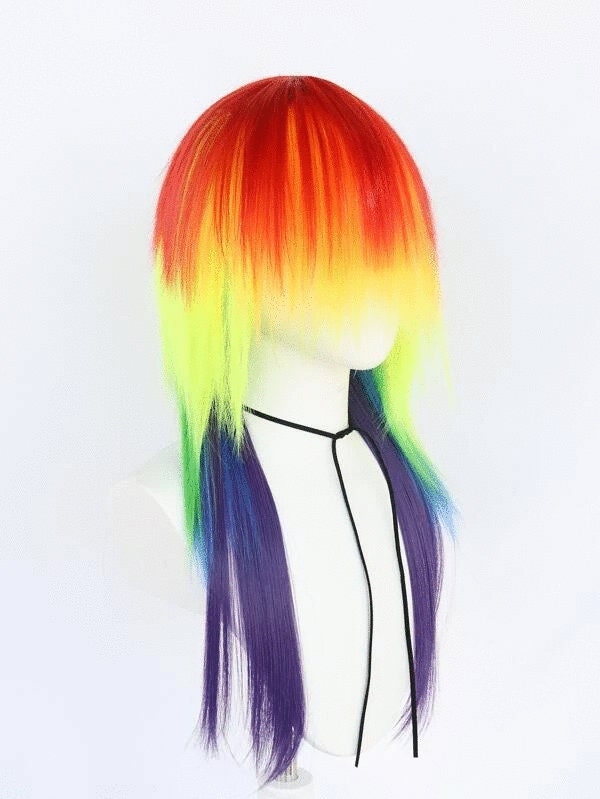 Rainbow Drag Queen Cosplay Wig