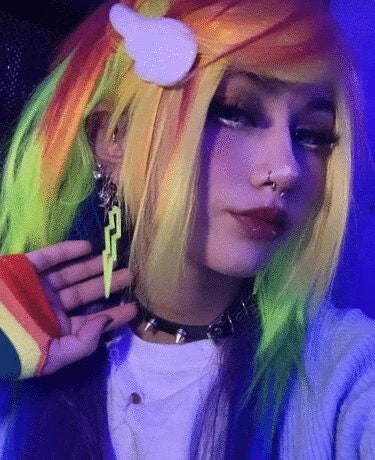 Rainbow Drag Queen Cosplay Wig