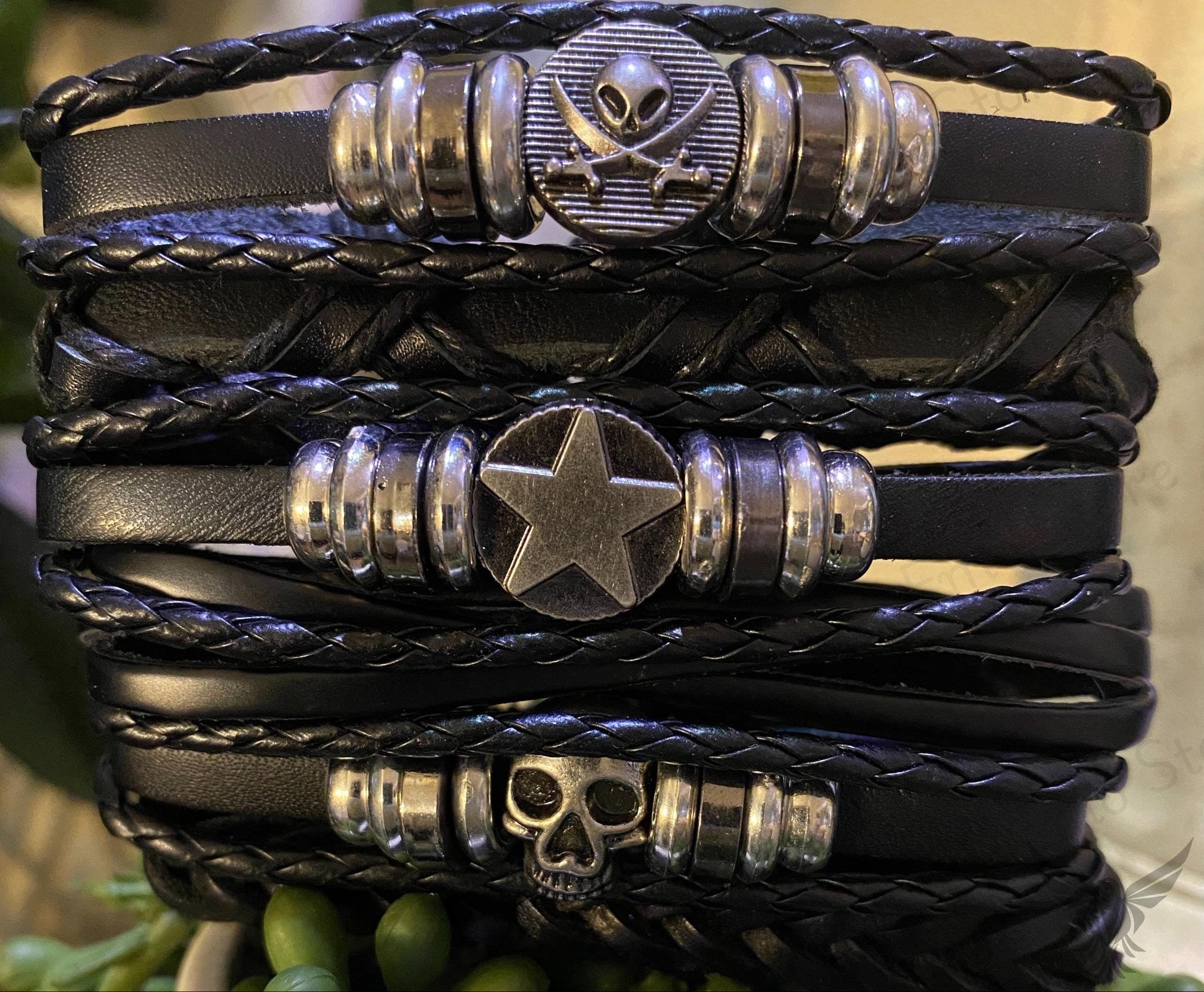 Gothic Punk Bracelet Set