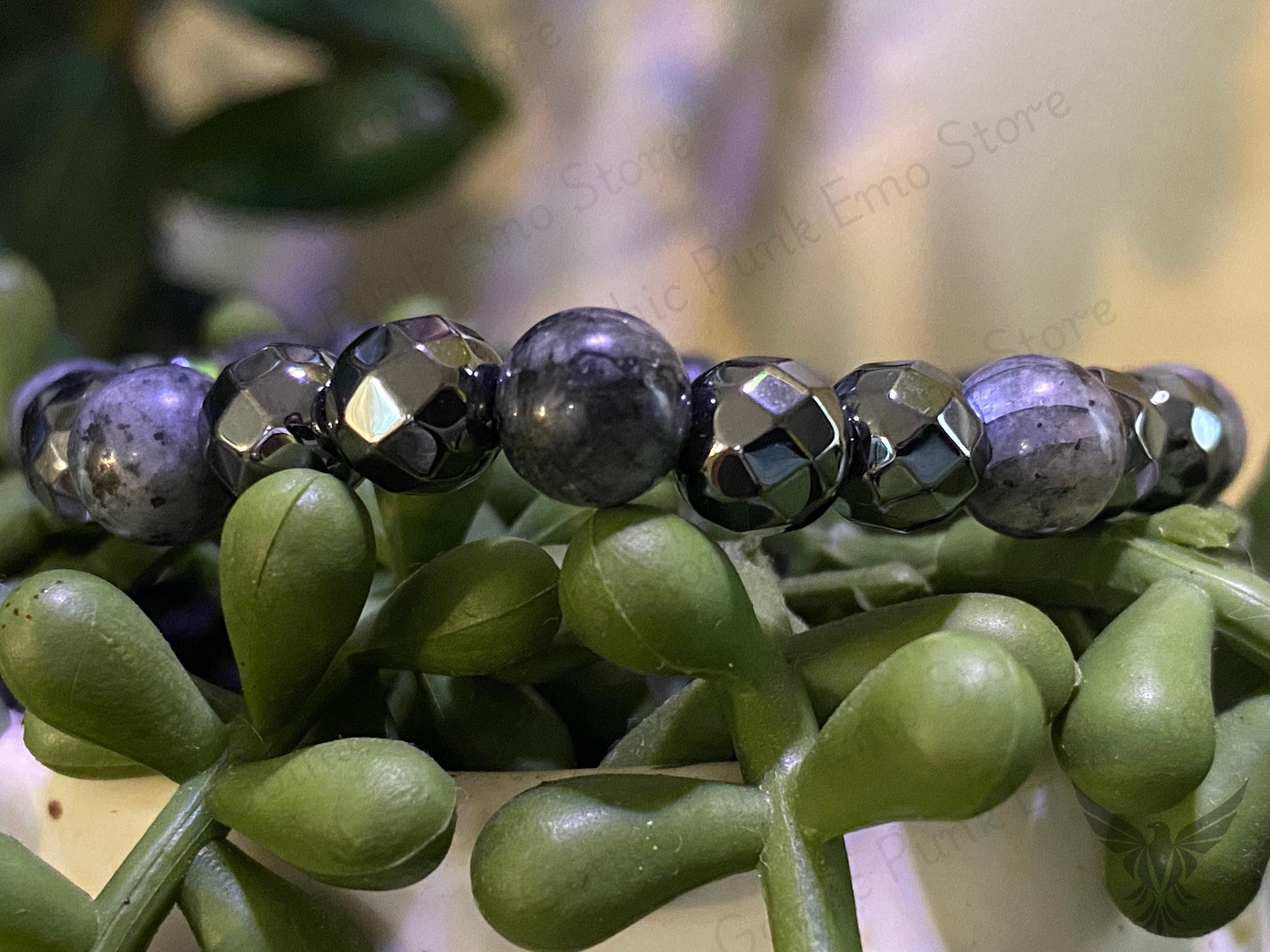 Gothic Skull Bead Bracelet Set
