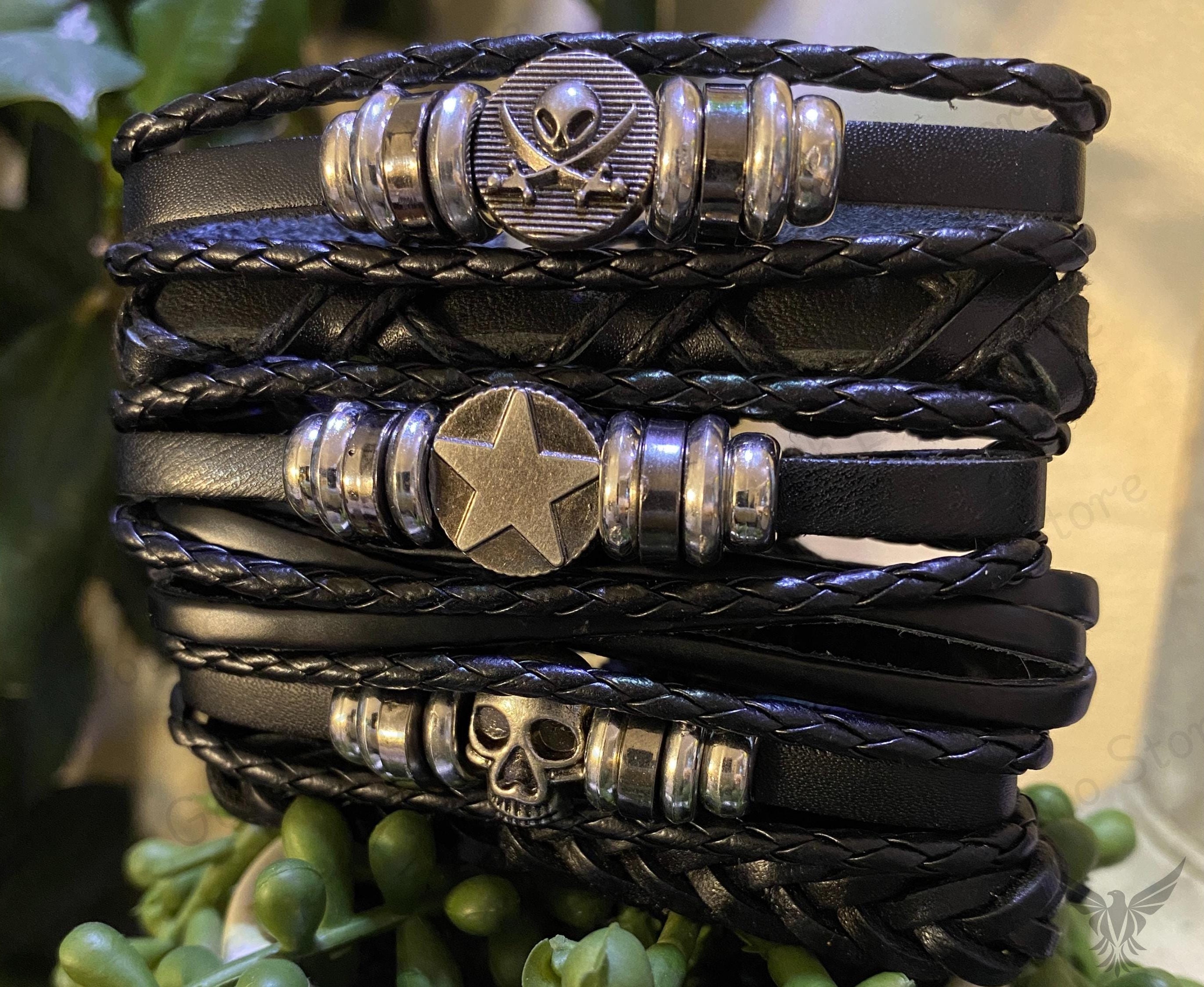 Gothic Punk Bracelet Set