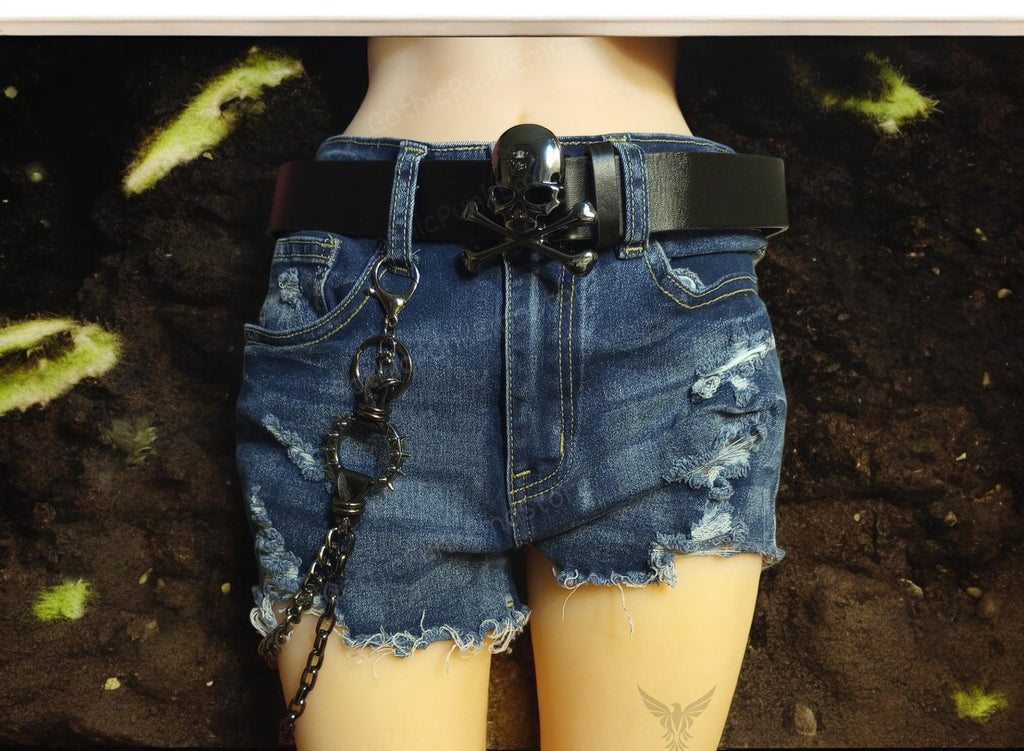 Skull Buckle Belt
