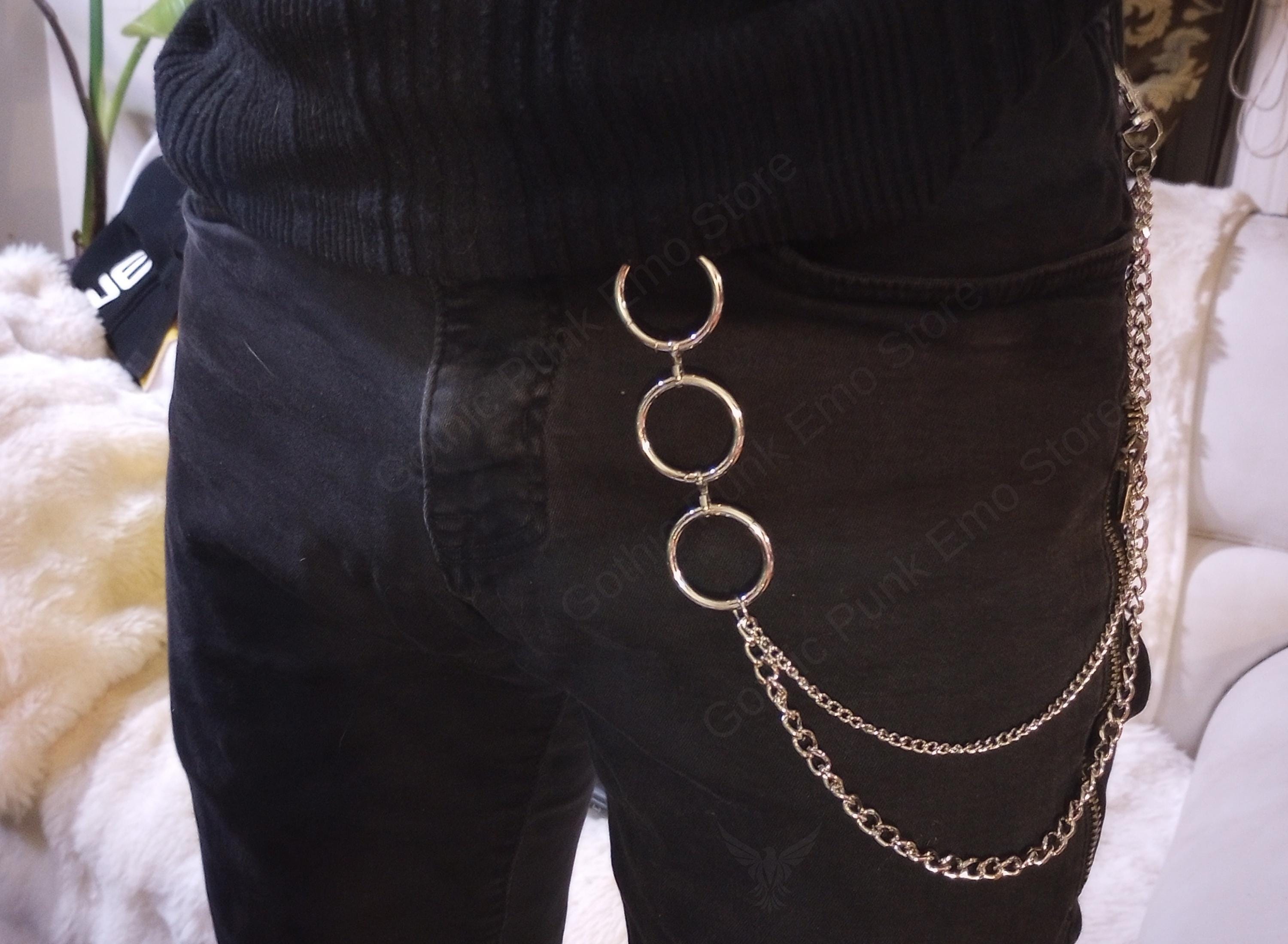 Gothic O Ring Layered Pants Chain